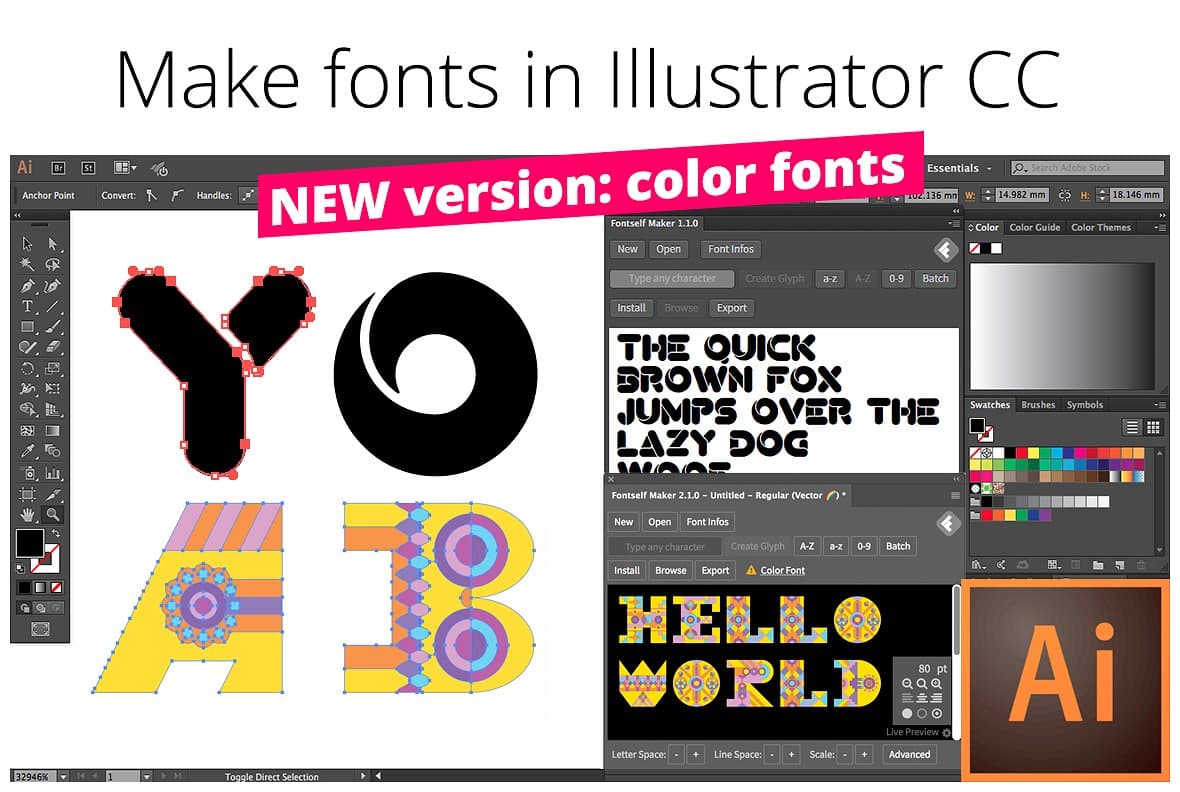 Creating Fonts with Fontself, Illustrator, and Photoshop – UTSA