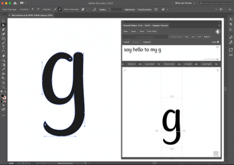 fontself maker panel in illustrator