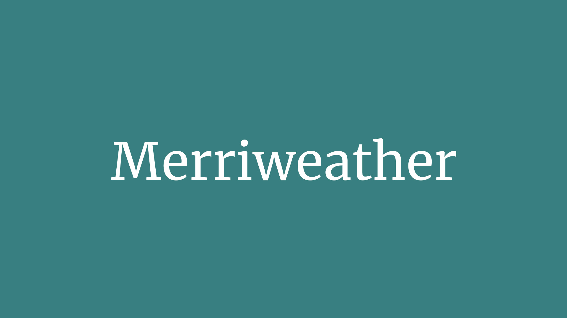 Free Font - Merriweather