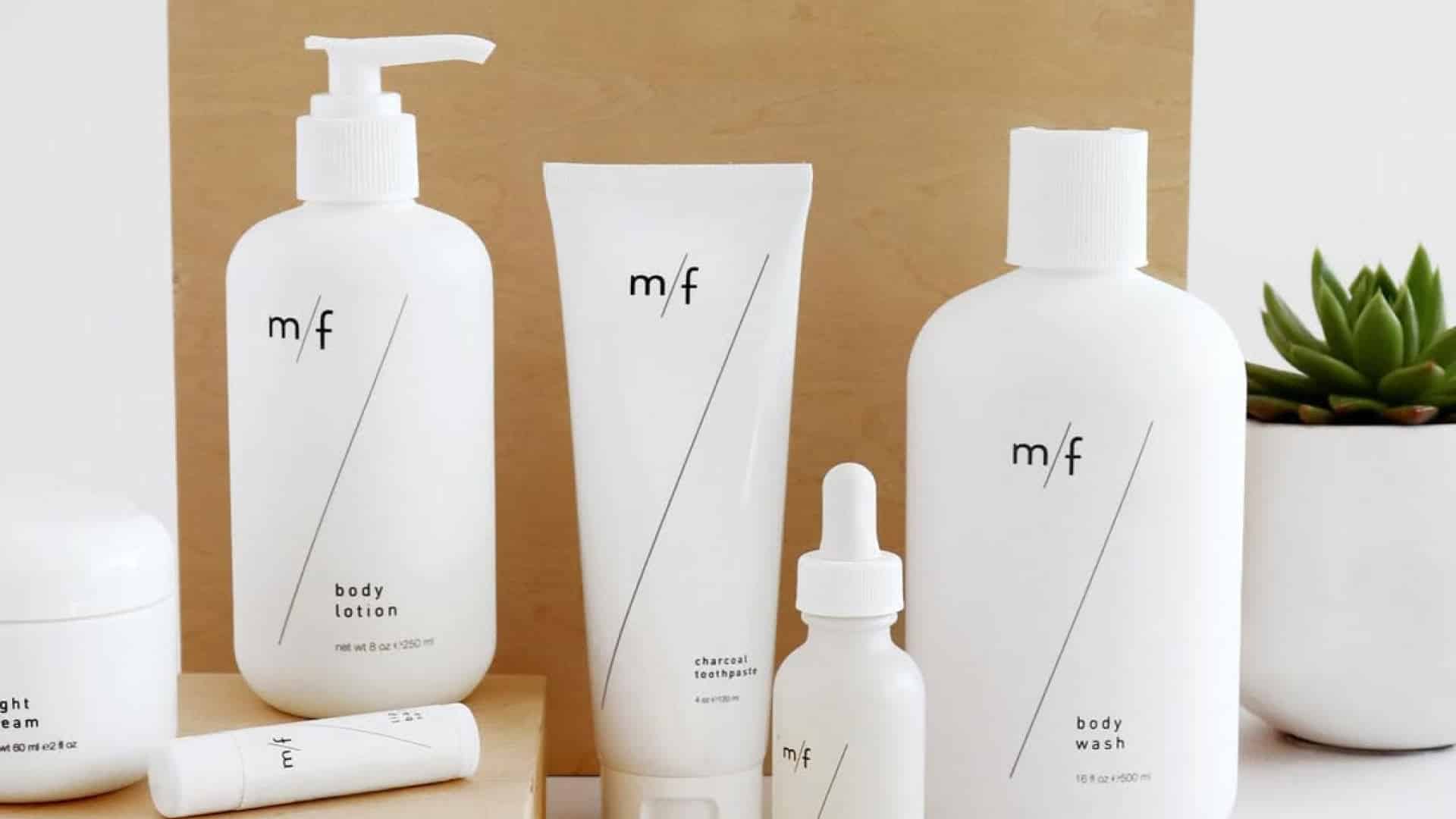 Minimalist skincare packaging