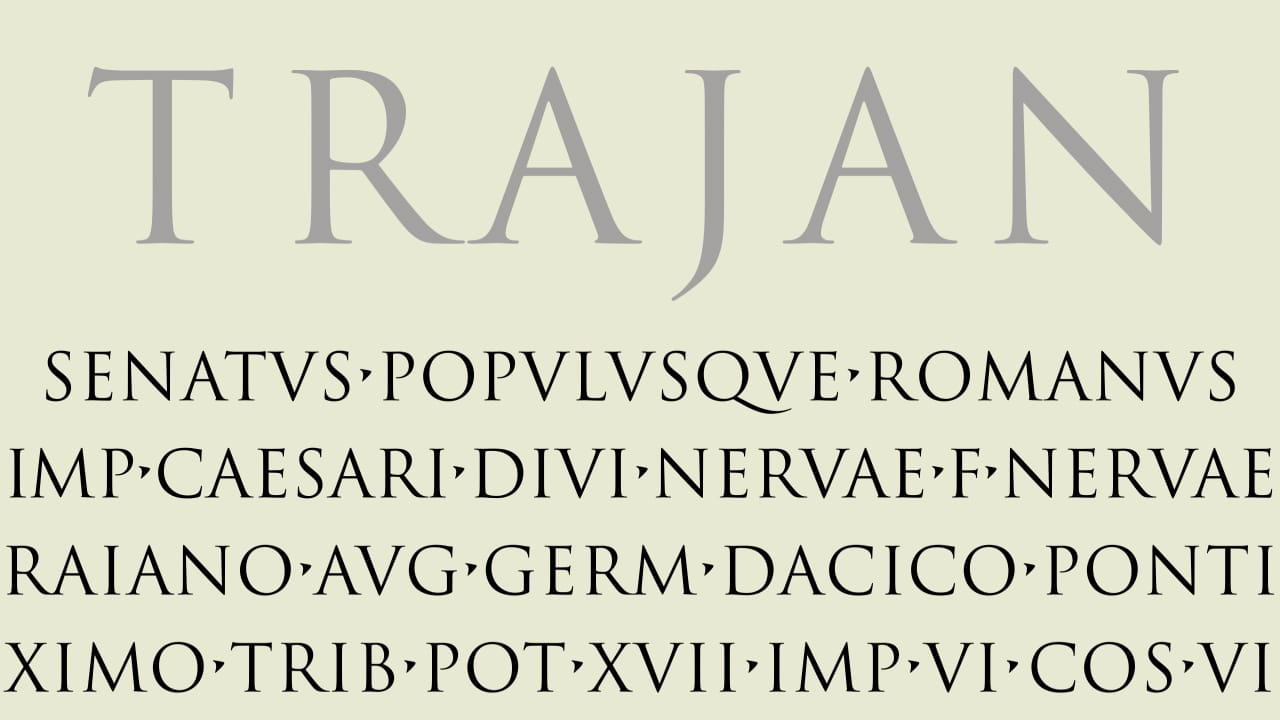 trajan classical type anatomy