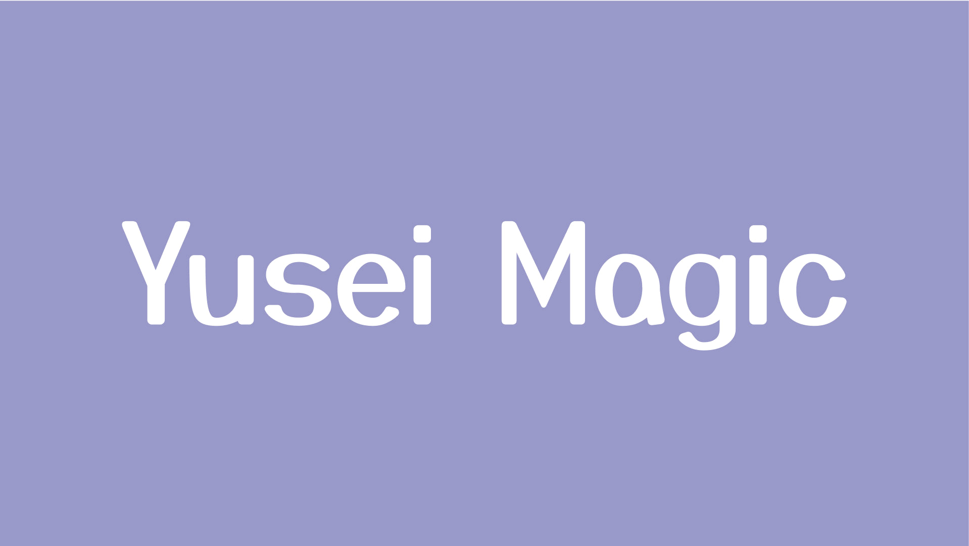 Free Font Friday - Yusei Magic